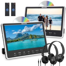 2 X Full HD 12" Car DVD Player TV Headrest Rear Seat Monitor USB SD HDMI 1080P