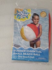 H2OGo! Summer Essential Small 20" Inflatable Multicolor Beach Ball Swim Pool Fun