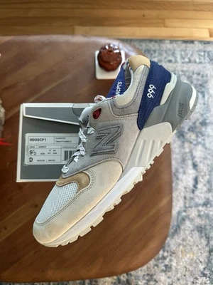 Size 9.5 - New Balance Concepts x 999 Made in USA 'Hyannis Blue’ Gray Brand New - Photo 1/4