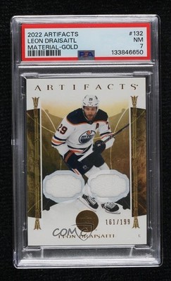 2022 Upper Deck Artifacts Stars Gold Material Relics 161/199 Leon Draisaitl 1mu9