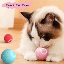 Automatic Bouncing Cat Toy Ball USB Rechargeable  Interactive Self-Rolling Jump