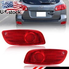 2x Red Lens Rear Bumper Reflector Set For 2007-2009 Hyundai Santa Fe 924092b010 2x Red Lens Rear Bumper Reflector Set For 2007-2009 Hyundai Santa Fe 924092b010