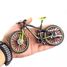 1:10 Mini Finger Mountain Alloy Bicycle Diecast Model Metal Bike Racing Toy Bend