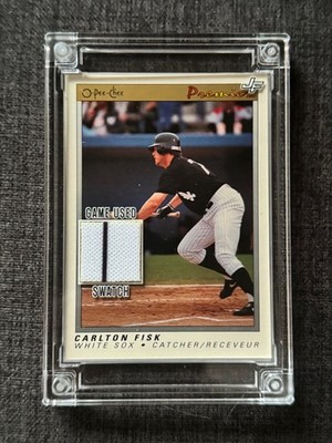 Carlton Fisk Jersey Fusion 2022 Game Used Swatch | Chicago White Sox HOF