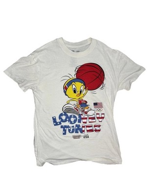 WB Looney Tunes x Team USA TWEETY BIRD Basketball OLYMPICS TShirt Size Medium