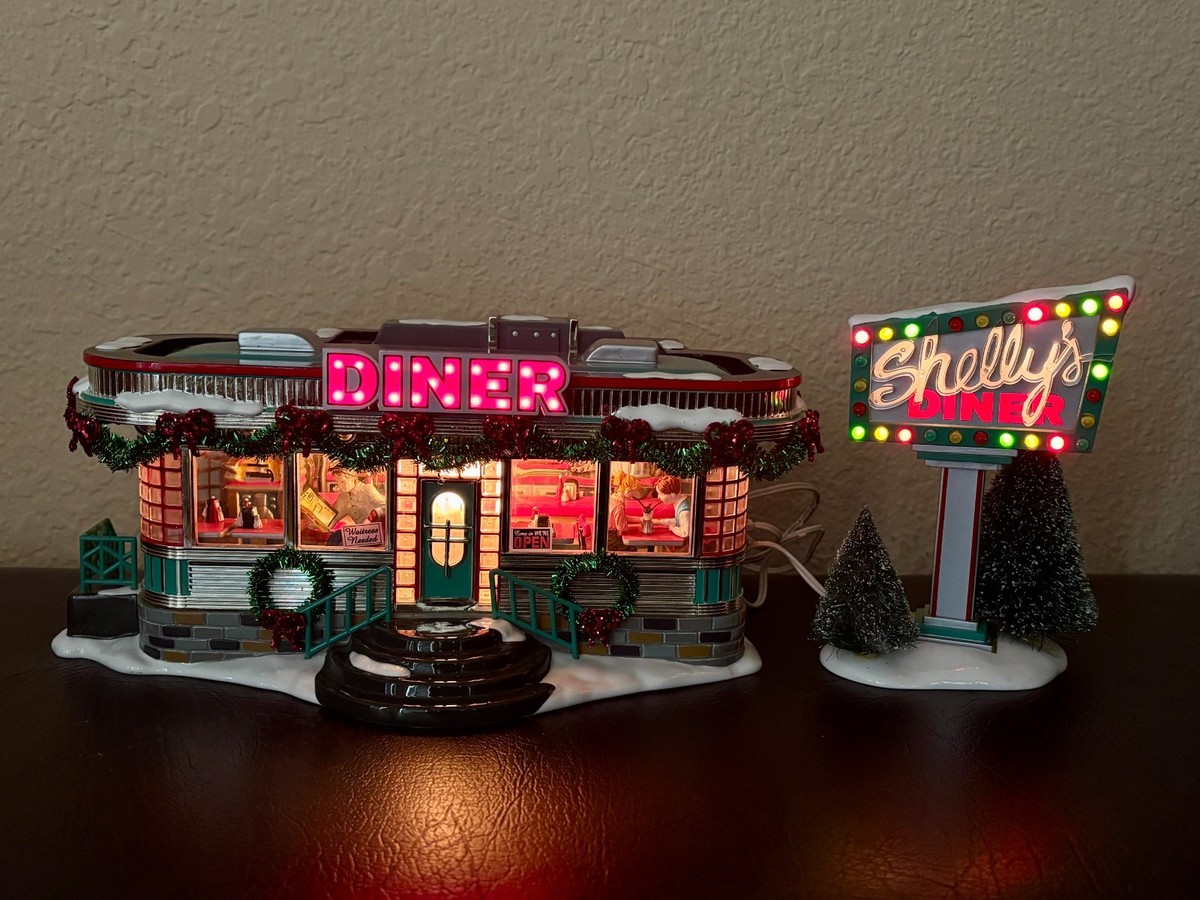 Department 56 Snow Village Shelly's Diner Retiring 55008 Retired