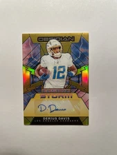 2024 Panini Obsidian Cosmic Storm Signatures Gold #CSS-DDC Derius Davis Auto /10