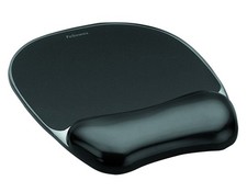 Fellowes Handgelenkauflage Crystals Gel mit Maus Pad schwarz