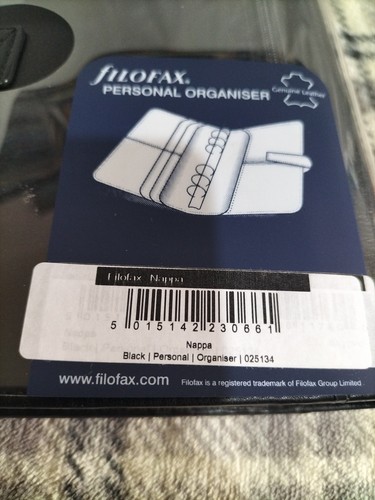 Filofax Nappa Black Organiser Celebrating 100 Years 2021 New Boxed Leather - Picture 4 of 7
