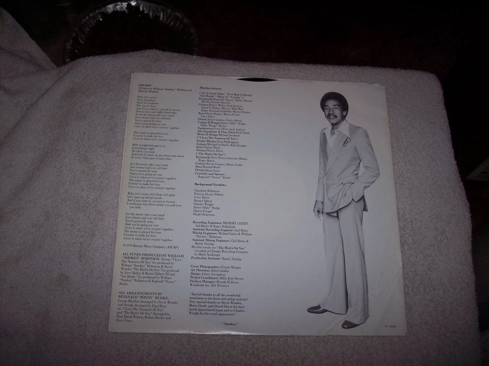 LP--SMOKEY ROBINSON--WHERE THERE'S SMOKE  **NM VINYL**   #292 - Image 4 of 4