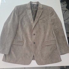 Lauren Ralph Lauren Mens 48R Corduroy Blazer Brown Paisley Lining Sport Coat
