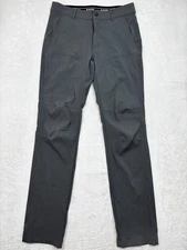 Hi-Tec Performance Pants Mens 30x32 Gray Stretch Cargo Tech Nylon Outdoor Hiking