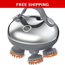 Electric Scalp Massager Waterproof Head  Neck Massager 3 Modes 8 Heads