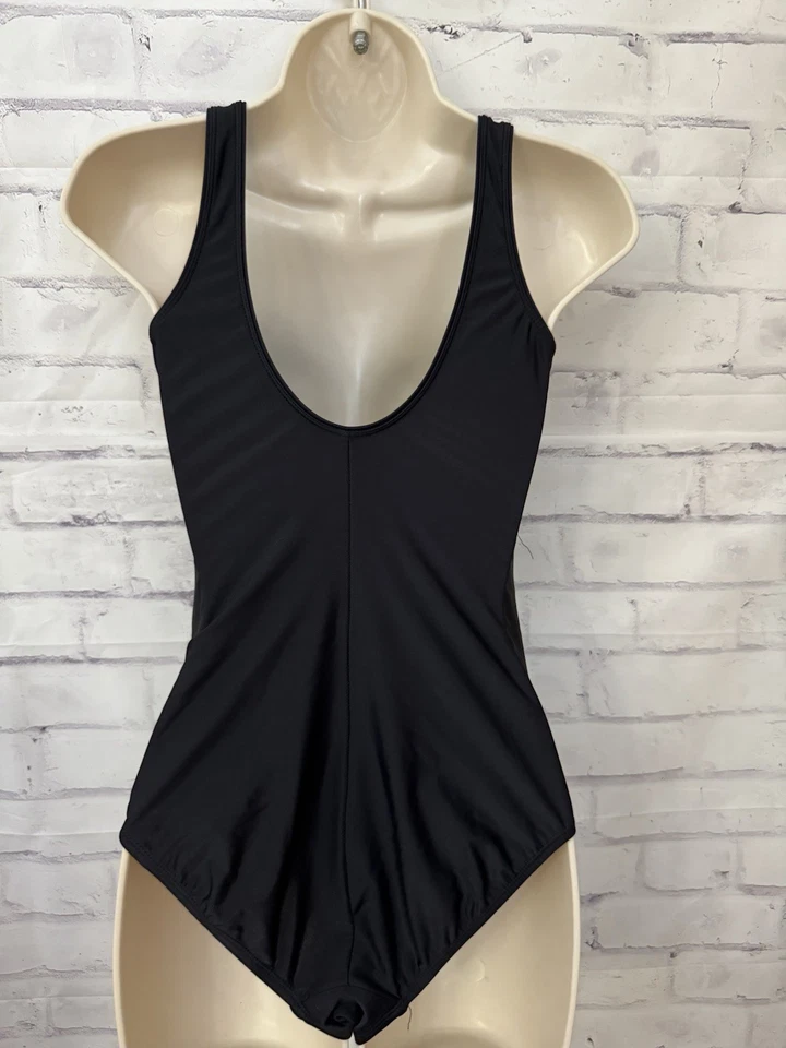 Traje de baño Shore Shapes talla 8 adelgazante negro leopardo un precio forrado traje de baño Foto 3 de 4