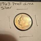 1963 Roosevelt Dime Proof Silver 10C Uncertified Collectible US Coin