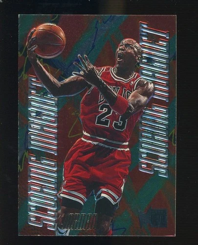 1995-96 Fleer Metal Scoring Magnet #4 Michael Jordan Chicago Bulls HOF