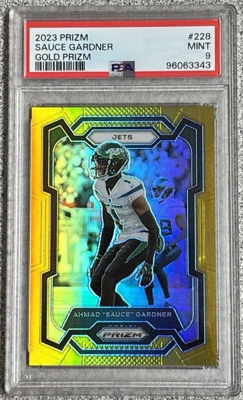 Sauce Gardner 2023 Panini Prizm True Gold Prizm /10 PSA 9 MINT POP 1 NONE HIGHER
