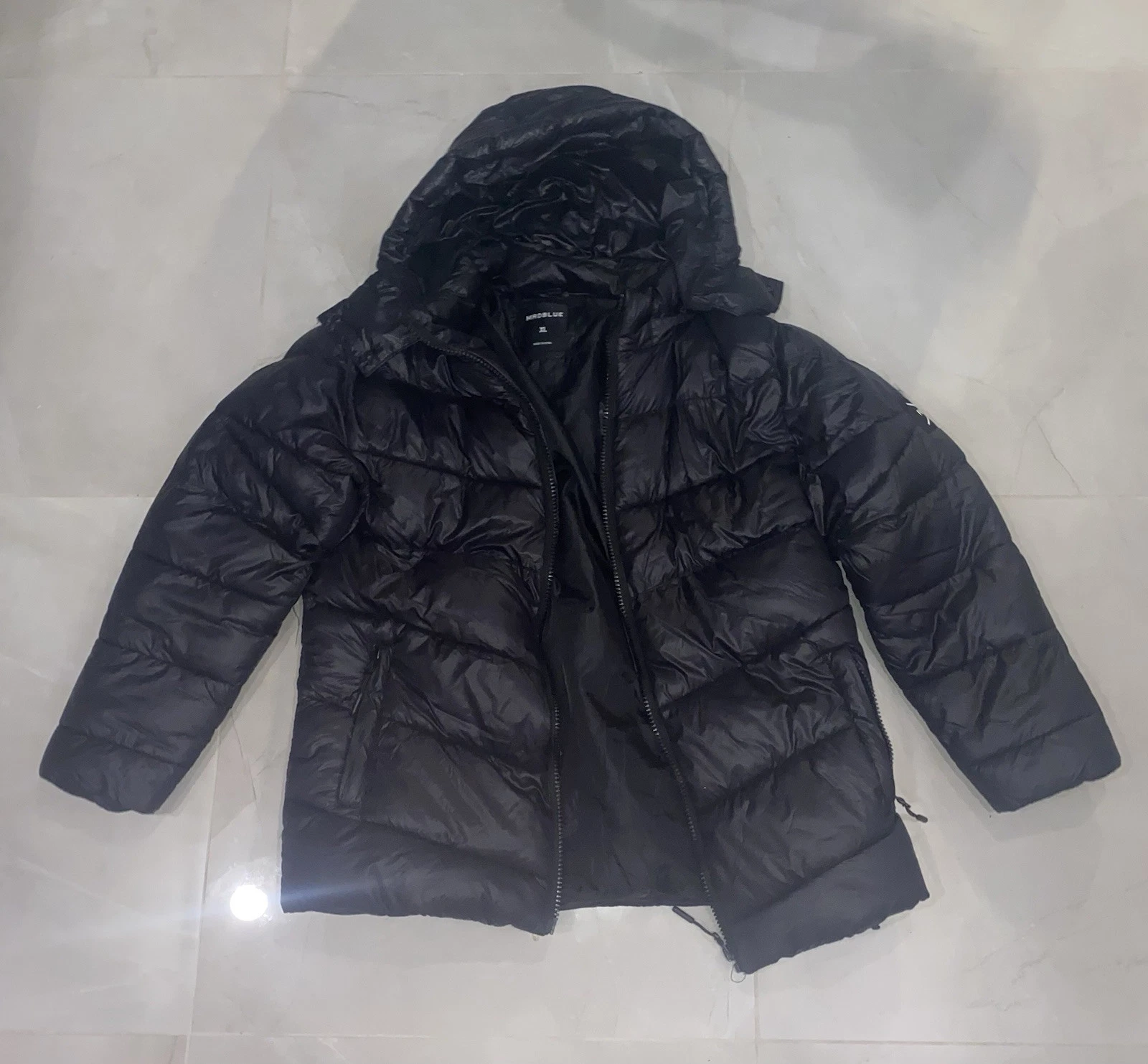 Mad Blue XL Black Puffer coat
