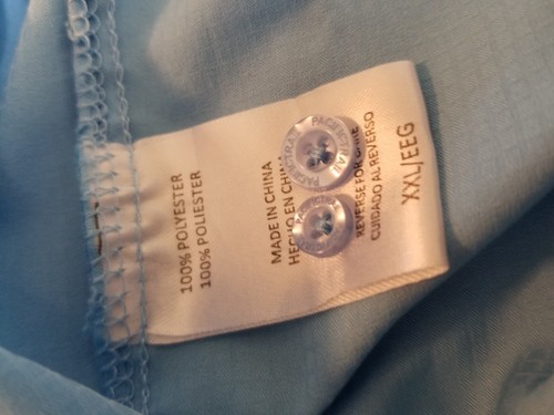 Pacific Trails blue Shirt Men's 2XL Long Sleeve Button Up Vented - Picture 12 of 12