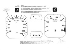 BMS Racing Tachofolie weiß für VW Golf, Jetta 1, Scirocco 2 GTI 81/82, Cabrio 8