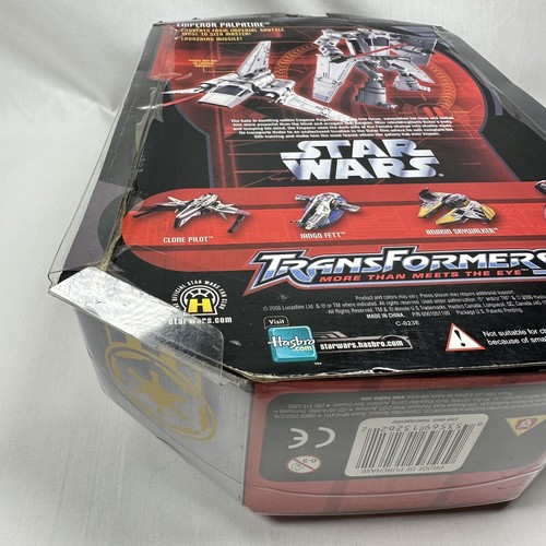Star Wars Transformers Crossover EMPEROR PALPATINE Navetta Imperiale - Usura scatola - Foto 13 di 16