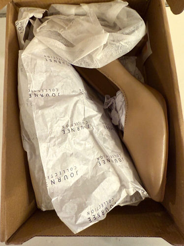 NEW Women’s Fashion HeelsJournee Collection: Simonne Shoe, Color Mocha, Size 8W - Picture 9 of 11