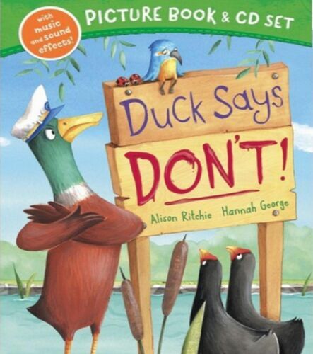 Preschool Picture Book & CD, Bedtime Story: DUCK SAYS DON'T Alison Ritchie NEW - Imagen 1 de 1