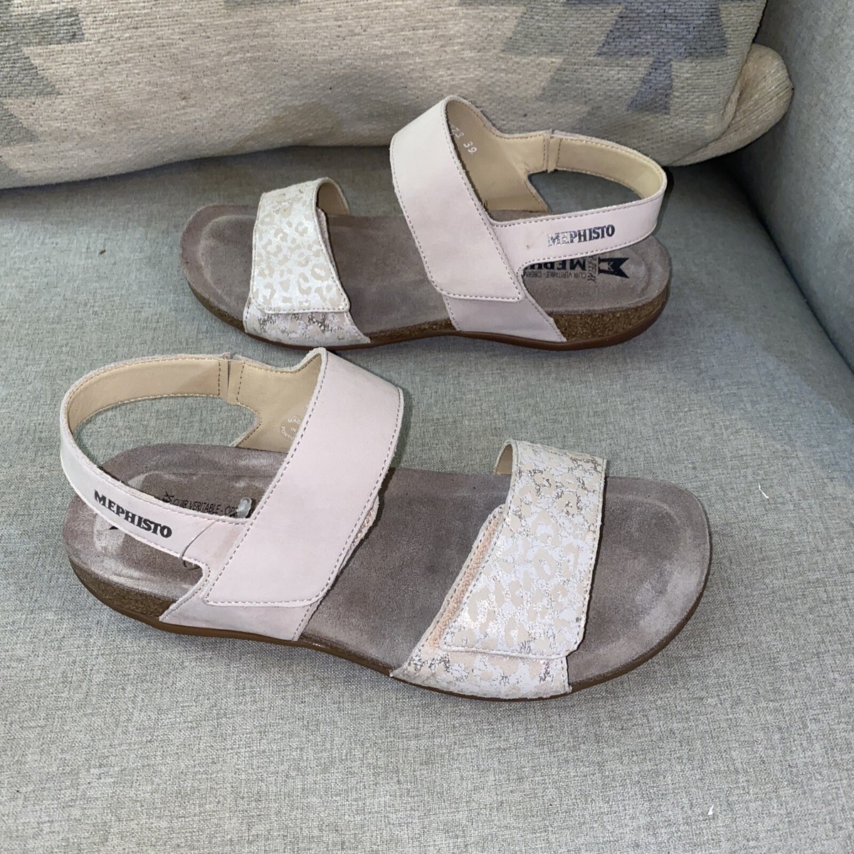 Mephisto agave light sand bucksoft jaguar women comfort sandals NWB 9 | eBay