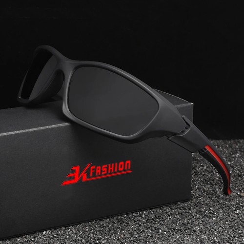 Sonnenbrille 768 Premium Biker Brille Männer Cool UV400 TR90 Schwarz - Picture 10 of 10