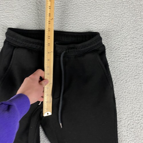 American Eagle Sweatpants Mens Small Black Jogger Tapered Drawstring Pull On - Picture 6 of 11