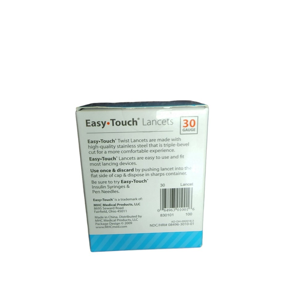EasyTouch Twist Lancets, 30 Gauge, 100 Lancets Expire 06132025 eBay