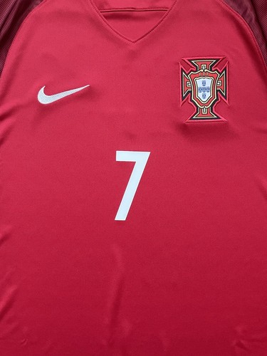 2016/17 Portugal Home Jersey #7 Ronaldo Large Nike Soccer Euro Champions CR7 kit - Picture 10 of 23