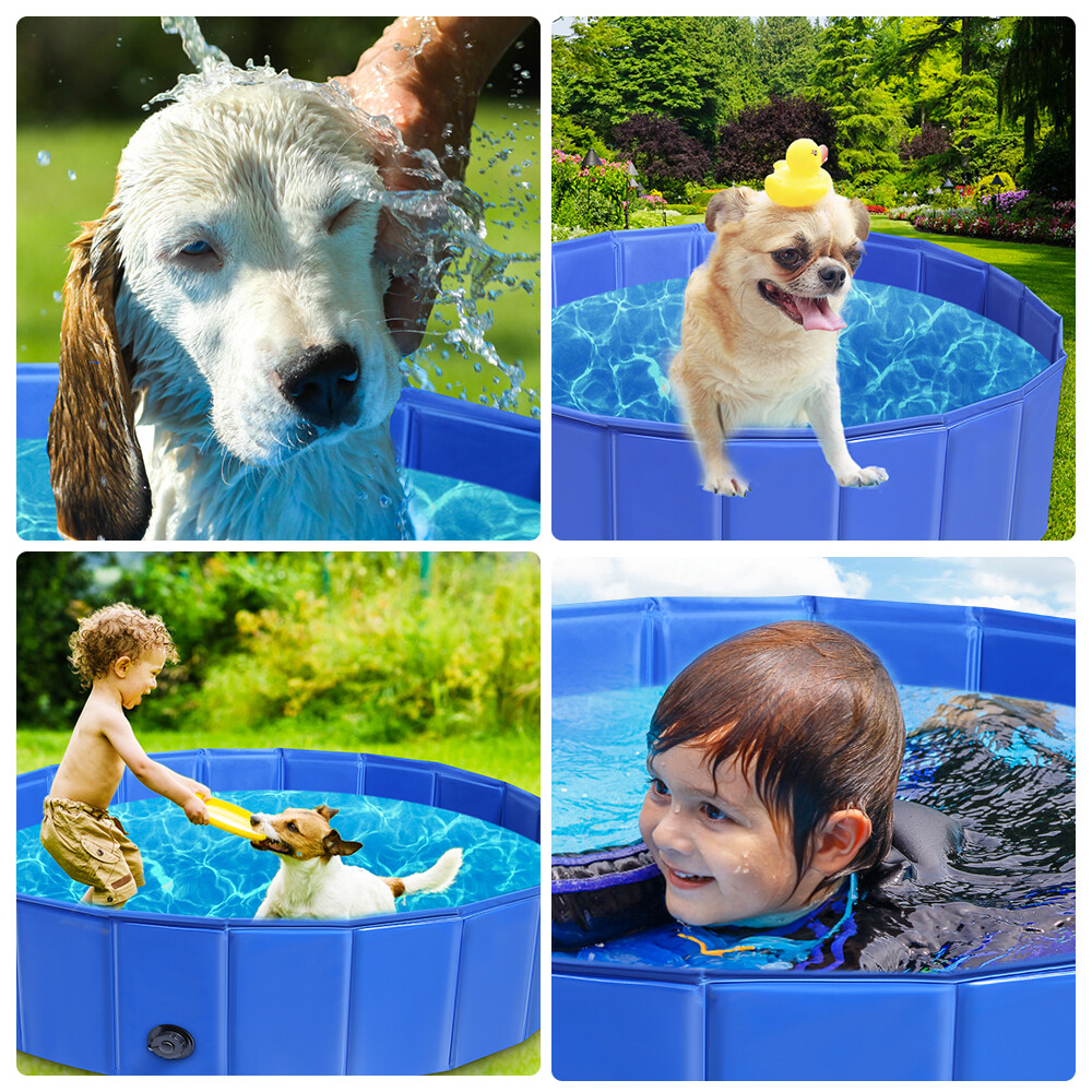 Faltbar Hundepool Hundebadewanne Doggy Pool Swimmingpool Badewanne Wasserbecken