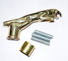 Solid Brass Jaguar Head Handle for Wooden Walking Stick Cane Gift Handle Only