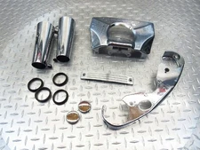 2000 99-01 Kawasaki Vulcan 1500 Nomad OEM Fork Tube Covers Chrome Front Trim Set