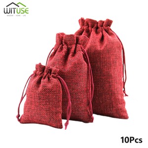Linen-Pouch-Drawstring-Burlap-Jewelry-Gift-Bags-Wedding-Party-DIY-Craft-10Pcs-8