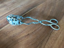 Gebäckzange Christoph Widmann Rosen Motiv 100 Silber Antik