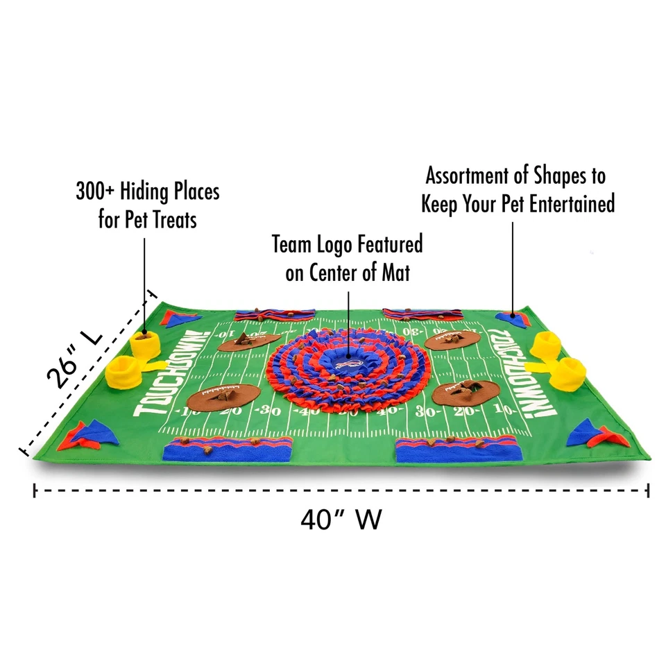 Pets First NFL Snuffle Mat for Dogs & Cats Treat Dispensing Puzzle Toy - Image 3 of 3