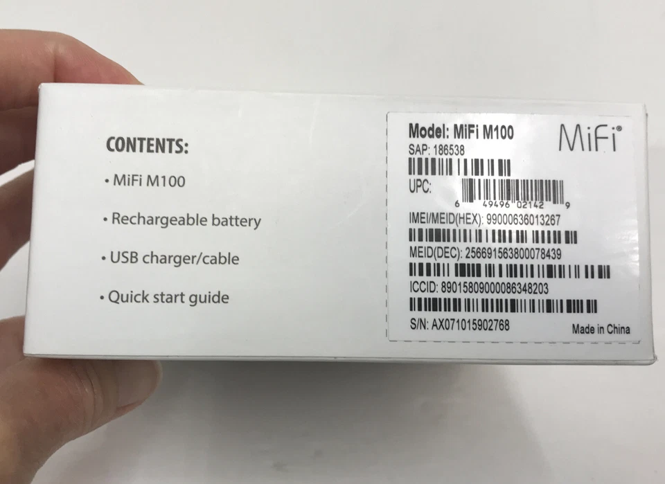 NovAtel Wireless MiFi M100 US Cellular 4G LTE Mobile WiFi Hotspot Usado Foto 4 de 4