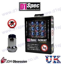 D1 Spec Locking Wheel Nuts Svblue P1.5 Mazda Lexus Toyota Honda Mitsubishi Ford D1 Spec Locking Wheel Nuts Svblue P1.5 Mazda Lexus Toyota Honda Mitsubishi Ford
