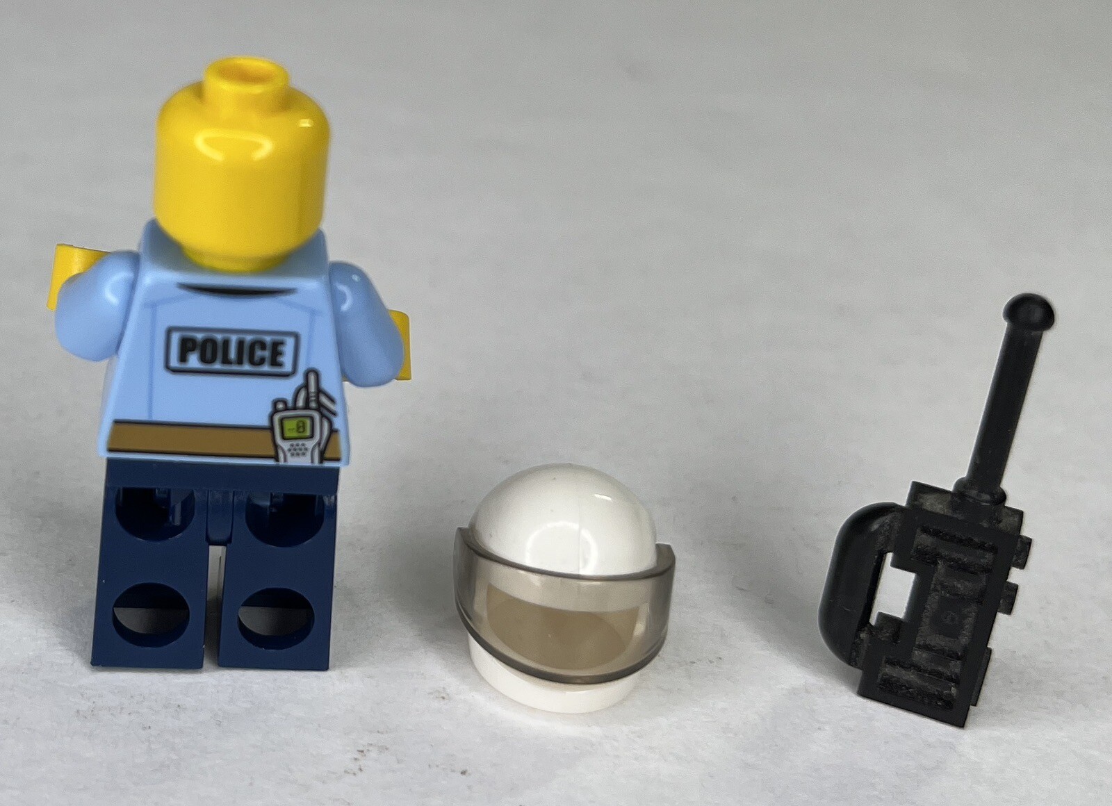 Police Officer Mini-figure LEGO CITY: ATV Arrest (60135) Helmet And Radio