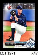 1-2017 BOWMAN DRAFT PAPER BASE DREW STROTMAN RAYS CARD#BD-103 QTY