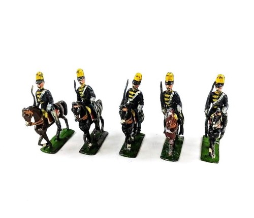 Vintage Historical Heyde US Cavalry Mounted Toy Soldiers