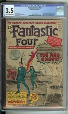 Fantastic Four #13 CGC 3.5 Marvel Comic 1963 1st Watcher Red Ghost