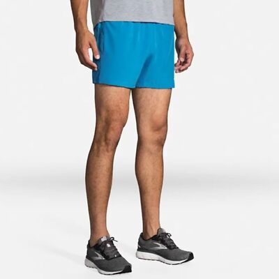 NWT Brooks Men’s Sherpa 5” Running Shorts in Electric Blue Women's Size XXL 