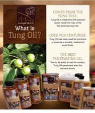 Pure Natural Tung Oil, 20 .tree 250 ml, Finest Quality, LOWEST PRICE