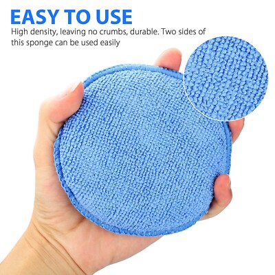36/12 x 5'' Microfiber Foam Sponge Applicator Pads Car Buffing Polish Wax Cleaner