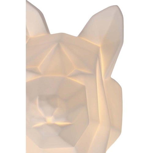 Wandleuchte Wohnzimmerlampe Kinderzimmerleuchte E14 Hund Porzellan weiß H 30 cm - Bild 11 von 12