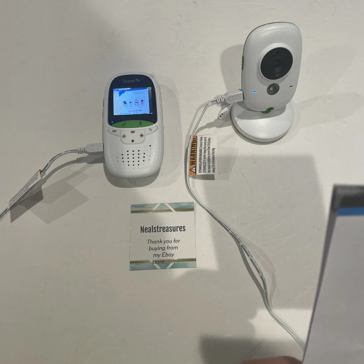 Serene Life SLBCAM10.5 wireless video camera baby monitor system TESTED WORKS
