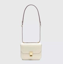 New Women's RAG AND BONE Greige Max Small Flap Leather Crossbody Bag